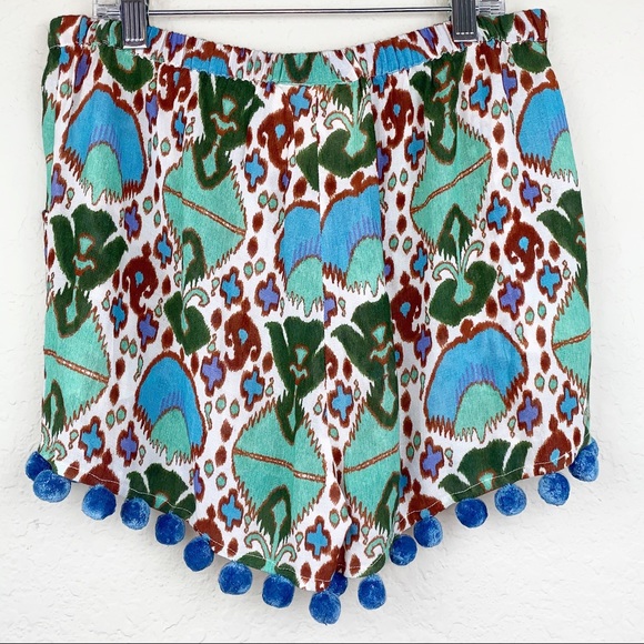 Figue cotton blend pom pom hem shorts, size XS - Picture 5 of 10